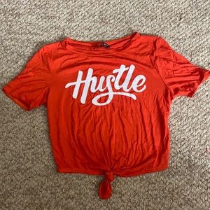 Fashion Nova Crop “Hustle” Top